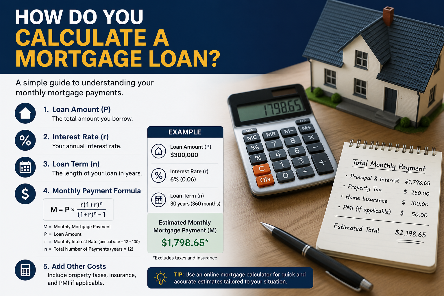 How Do You Calculate a Mortgage Loan?​